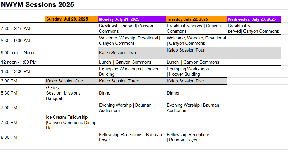 kaleo-table-schedule